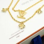 Louis Vuitton Lv Floragram Necklace Gold M00981 - Image 6