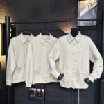 Miu Miu Garment Dyed Cotton Fleece Blouson Jacket Cream Mjl009 14Ru F0K74 S Ooo - Image 2