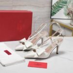 Valentino Bowow Slingback Pumps White 7W2S0Mx5Ddt 098 - Image 6