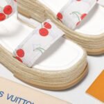 Louis Vuitton X Takashi Maya Platform Sandal Monogram Cherry 1Ahnsk - Image 5