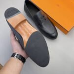Hermes Paris Loafer Black With Black Metal H232903Za02395 - Image 5