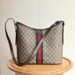 Gucci Ophidia Large Shoulder Bag Beige And Dark Brown 33Cm ‎836871 Fae0K 9853 - Image 5
