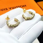 Louis Vuitton Lv Lozine Hoop Earrings Gold - Image 3