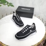 Chanel Women’S Suede Sneaker Black G39072 Y55826 K4284 - Image 4