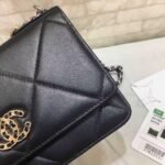 Chanel 19 Wallet On Chain Bag Shiny Gold And Silver Tone Black 19Cm Ap3267 B04852 94305 - Image 8