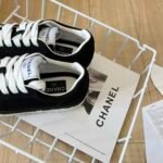 Chanel Suede Leather Runners Black - Image 3