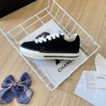 Chanel Suede Leather Runners Black - Image 6