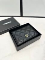 Chanel Folding Wallet Black 19Cm - Image 4