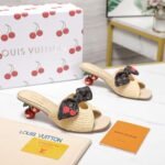 Louis Vuitton X Takashi Murakami Cherie Mule Beige 1Ahlsq - Image 7