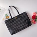 Gucci Ophidia Medium Tote Bag In Gg Denim Black 38Cm 631685 Un3Bg 1274 - Image 2