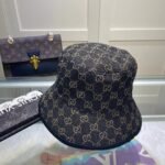 Gucci Gg Supreme Denim Bucket Hat Black - Image 2
