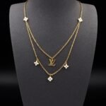 Louis Vuitton Lv Floragram Necklace Gold M00981 - Image 2