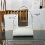 Celine Cuir Triomphe Bags In Smooth Calfskin White 198153 - Image 6