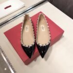 Valentino Patent Rockstud Ballet Flat Black 5W2S0403Vnw N91 - Image 7