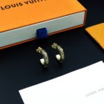 Louis Vuitton Lv Lozine Hoop Earrings Gold - Image 6
