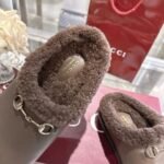 Gucci Women Mule With Horsebit Brown Leather - Image 9