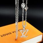 Louis Vuitton Dimension Necklace Pendant Silver M02747 - Image 6