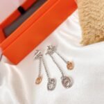 Hermes New Farandole Earrings Silver H119540B 00 - Image 3