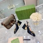 Gucci Women’S Mid Heel Slingback With Horsebit Black ‎643892 C9D00 1000 - Image 8