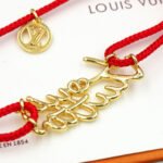 Louis Vuitton Lv Script Bracelet Red Gold M4479Z - Image 7