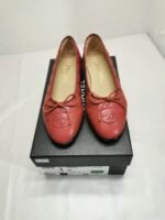 Chanel Ballerina Flat Shoes In Red - Image 2