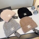 Chanel Cc Knitted Beanie Brown - Image 6