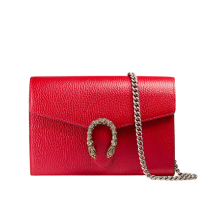 Gucci Women’S Dionysus Gg Supreme Chain Bag Red 401231 Caogx 8990
