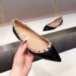 Valentino Patent Rockstud Ballet Flat Black 5W2S0403Vnw N91 - Image 8