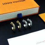 Louis Vuitton Lv Lozine Hoop Earrings Gold - Image 7