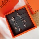 Hermes New Farandole Earrings Silver H119540B 00 - Image 2