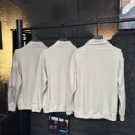 Miu Miu Garment Dyed Cotton Fleece Blouson Jacket Cream Mjl009 14Ru F0K74 S Ooo - Image 8