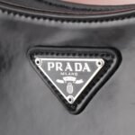 Prada Cleo Brushed Leather Shoulder Bag Black 27Cm 1Bc499 Zo6 F0002 V Ooo - Image 10