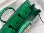 Hermes Birkin 30 Crocodile Gold Toned Hardware Dark Green 30Cm - Image 4