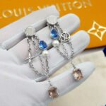 Louis Vuitton Heirloom Pendant Earrings Silver M02889 - Image 5