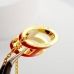 Hermes Mini Pop H Pendant Red And Gold H147992F 12 - Image 6