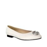 Gucci Crystal Gg Women’S Ballet Flat White