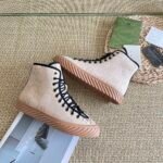 Gucci All Over Gg Logo High Top Sneaker Beige - Image 2