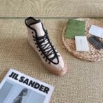 Gucci All Over Gg Logo High Top Sneaker Beige - Image 5