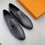 Hermes Paris Loafer Black With Black Metal H232903Za02395 - Image 2