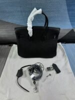 Hermès Birkin B25 Togo Black 25Cm Silver Hardware - Image 4