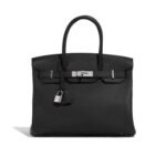 Hermès Birkin B25 Togo Black 25Cm Silver Hardware
