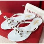 Valentino Garavani Flat Sandal Nappa White 5W2S0552Pvs 001 - Image 3