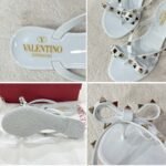 Valentino Garavani Flat Sandal Nappa White 5W2S0552Pvs 001 - Image 5