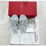Valentino Garavani Flat Sandal Nappa White 5W2S0552Pvs 001 - Image 4
