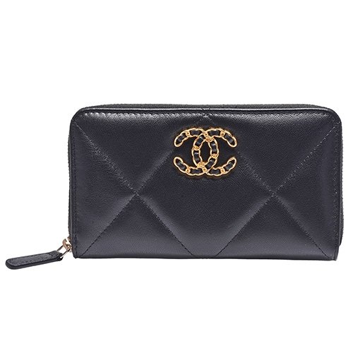 056-1 Chanel Cc Red Black Wallet 16.5Cm - Image 1