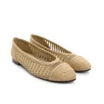 Chanel Ballet Flats Raffia Beige G46352 B19806 NAFBC