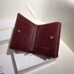 Saint Laurent Cassandre Matelassé Small Envelope Wallet In Grain De Poudre Leather 11Cm - Image 3
