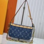 Louis Vuitton Pochette Accessoires Washed Denim Blue 22Cm - Image 2