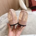 Gucci Women Gg Crystal Ballet Flat Light Pink Mesh 836809 Faeq0 9941 - Image 7