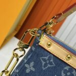 Louis Vuitton Pochette Accessoires Washed Denim Blue 22Cm - Image 5